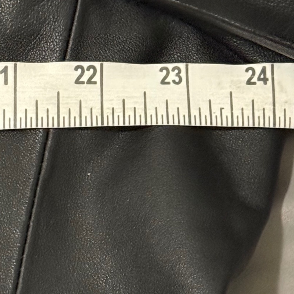J Ferrar Mens Black Genuine Leather Blazer Jacket 3 Button Lined - Picture 6 of 8